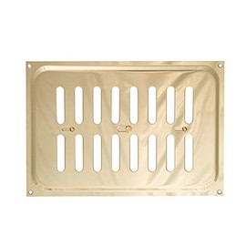 TIMco 1221PB Timloc 9x6 Metal Internal Hit and Miss Louvre Vent Polished Brass 9x6-Metal