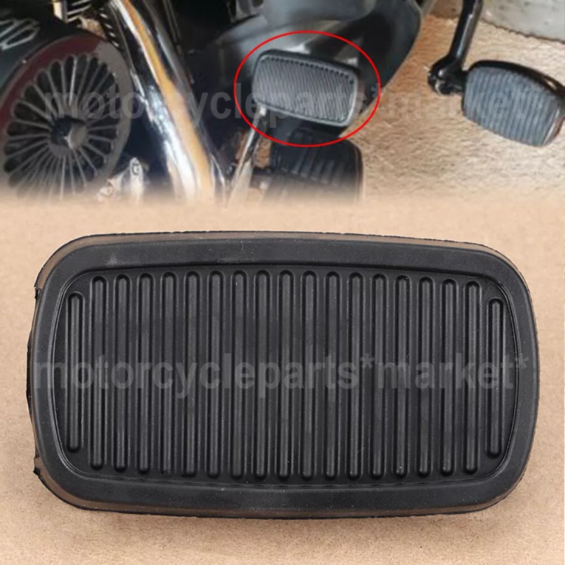 Unbranded Black Front Right Brake Pedal Pad Cover For Harley