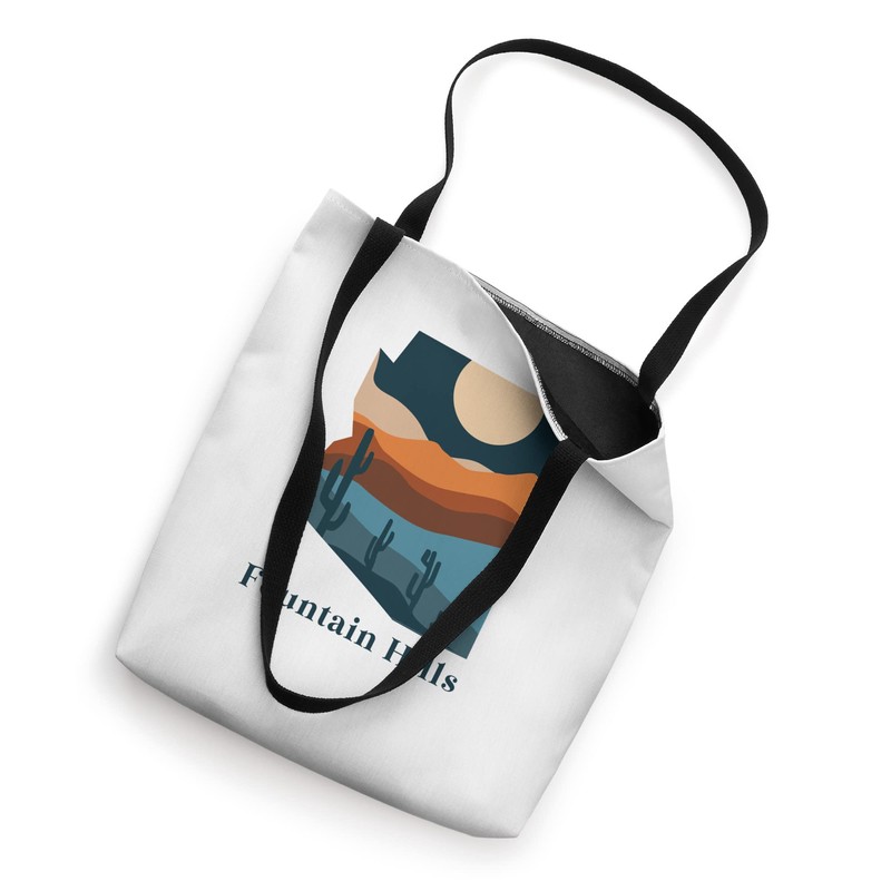 Fountain Hills Arizona Desert Style Boho AZ Landscape Tote Bag
