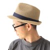 regnuu Straw Hat, Mugi Straw Hat, Men's, Aze Knitting, Medium