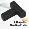 Zorfeter 20 Pcs Black T-Shape Corner Brackets, 50x50 mm/ 2"x2"