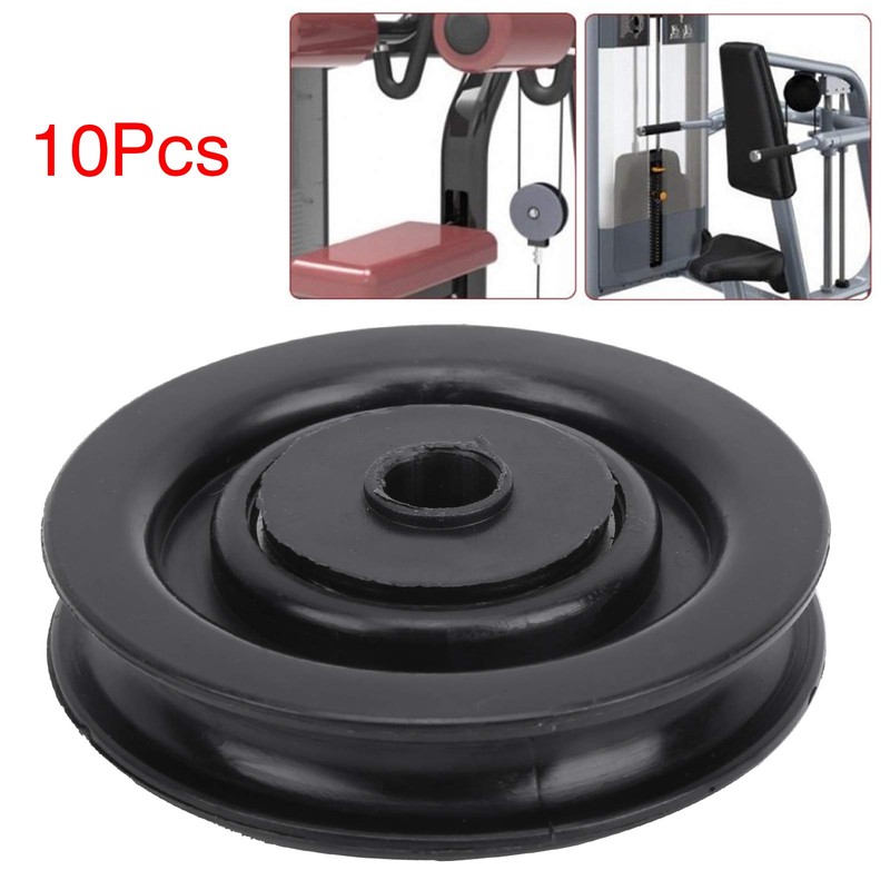 Bearing Pulley Wheel, 10 Pcs 75mm/90mm Universal Nylon Bearing Pulley