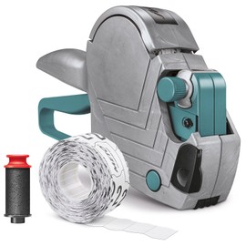 Meto Basic S Price Gun Set - Price, Date, Best-Before Date (Single-line, 8 Digits for 22×12 mm Labels, 1 × Date Gun Ready to use)