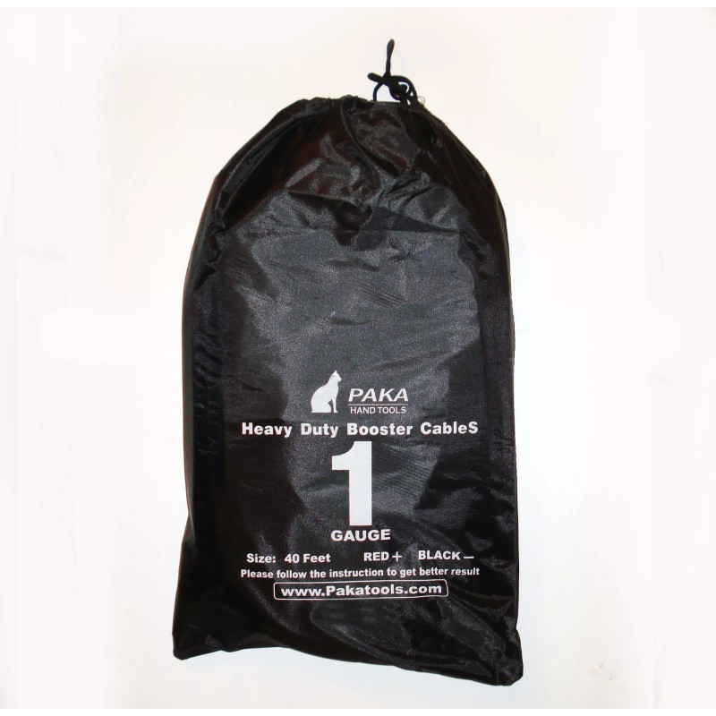 PAKA-TOOLS Comercial Heavy Duty 25 FT1 Gauge Booster Cable Jumping