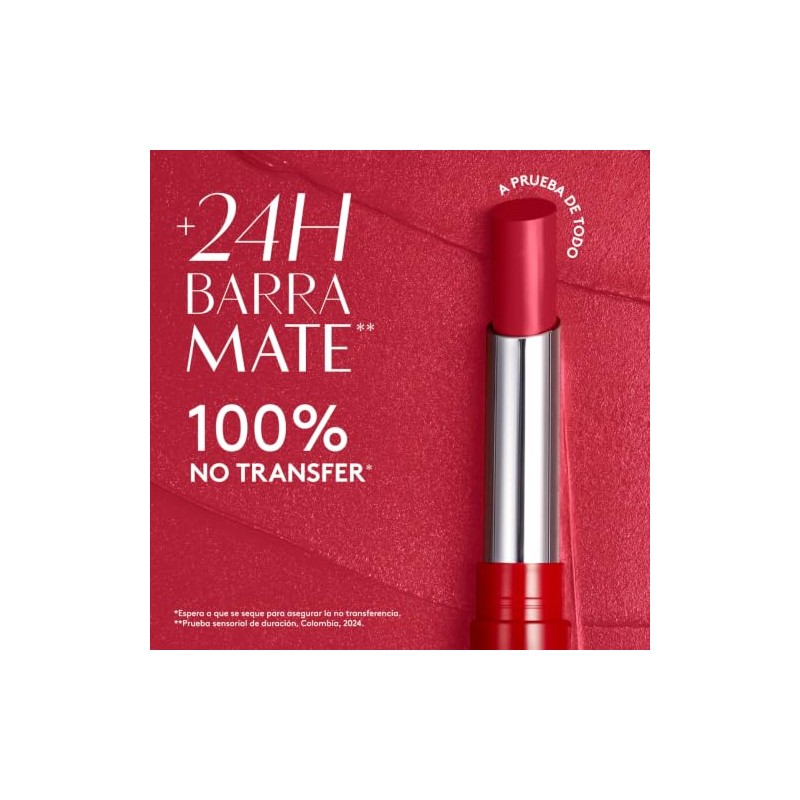 Ésika Labial Colorfix Barra Mate Larga Duración Acabado Transfer Manteca