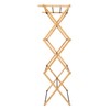 Household Essentials Bamboo Folding Clothes Drying Rack, Compact Upscale Laundry
