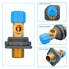 Lychee Light Concealed Cistern Angle Stop Valve, 3/8 Inch, Compatible