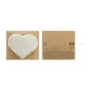 PartyDeco Heart-shaped napkins, white with golden edge, decorative napkins for