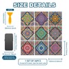 CHGCRAFT 36 Pcs 9 Style Tile Stickers Geometric Patterns Peel