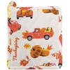 Vintage Red Truck Pumpkin and Leaf with Fall Sentiment Thanksgiving,