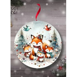 Fox Christmas Ornament, Stocking Stuffers Festive Cheer