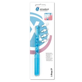 Miradent I-Prox P. Handle Brush for Bones with 4 Brushes Blue
