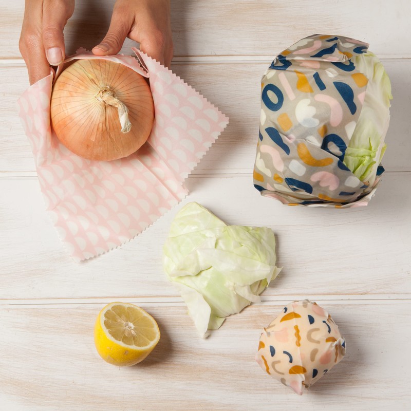 NOW DESIGNS Horizon Beeswax Wraps, 3 CT