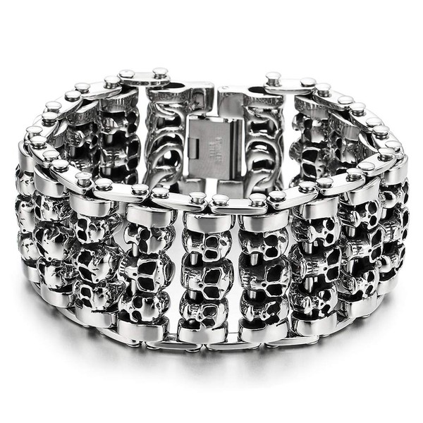 Coolsteelandbeyond Heavy Stainless Steel Large Link Chain Bicycle Chain Motorcycle