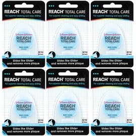 Reach UltraClean - Dispensador de hilo dental (cuidado total) de menta, 30 yardas (paquete de 6)