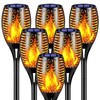 Aigleya Solar Lights Outdoor Flickering Flame Solar Torch Lights Waterproof