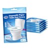 Rockland Guard Toilet Seat Cover - Flushable & Disposable Toilet