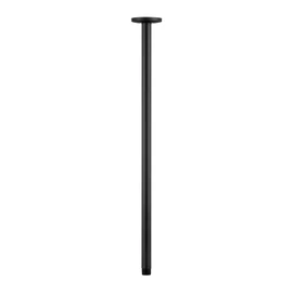 OFFO Shower Arm with Flange, 24 in Ceiling Mount Replacement Rain Shower Head Straight Arm Ceiling-Mounted For Fixed Shower Head & High Pressure Rain, Matte Black