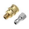 2Pcs Pressure Washer Couplers 1/4inch Quick Connect to Male NPT