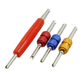 X AUTOHAUX 4pcs Tire Valve Core Installation Removal Tool Air Conditioner Repair Wrench for Vehicle