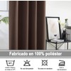 NANWEI Cortinas Blackout con Aislamiento Térmico para Estar/Recámara Ventana, con