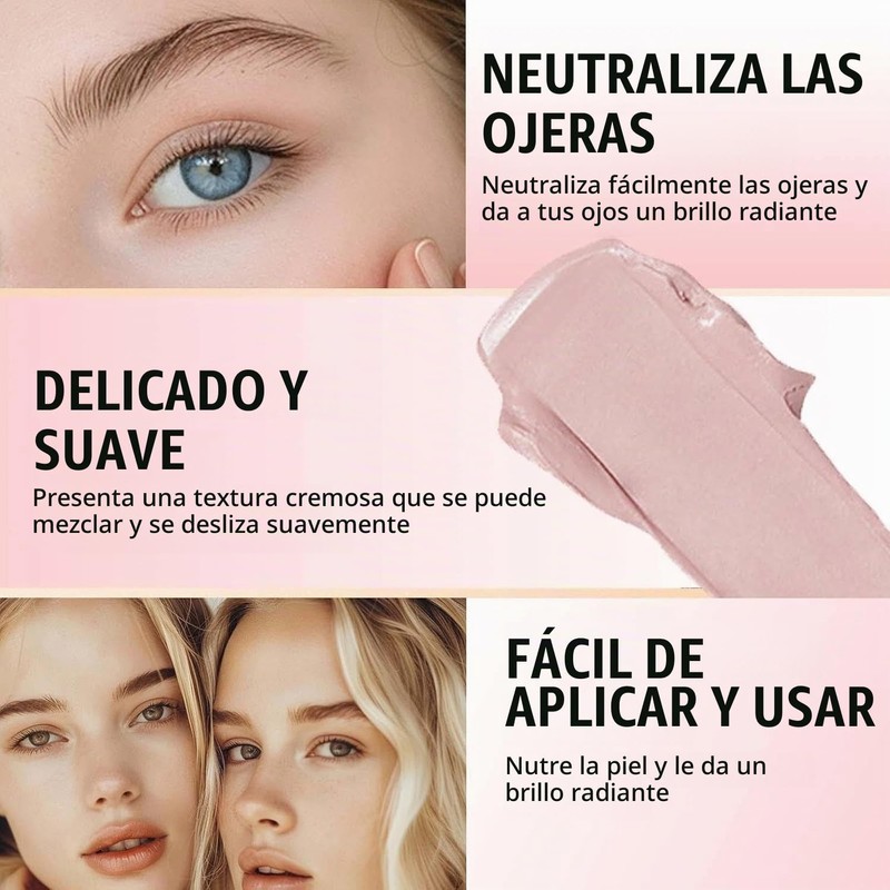 Abrillantador Debajo de Los Ojos, Corrector Iluminador Debajo De Los