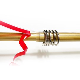 13 ft Clear Drapery Ring Slider Effortlessly Prevents Shower and Curtain Rings from Snagging, Ensuring a Smooth, Silent Slide. Curtain Rod Slider- Curtain Ring Slide (13 feet)