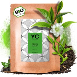 YC Yang Chai Organic Green Jasmine Tea from China 250 g - Green Tea China - Chinese Jasmine Tea - Yasmin Tea Green, Chinese Green Tea "Green Jasmine" - Organic Green Tea