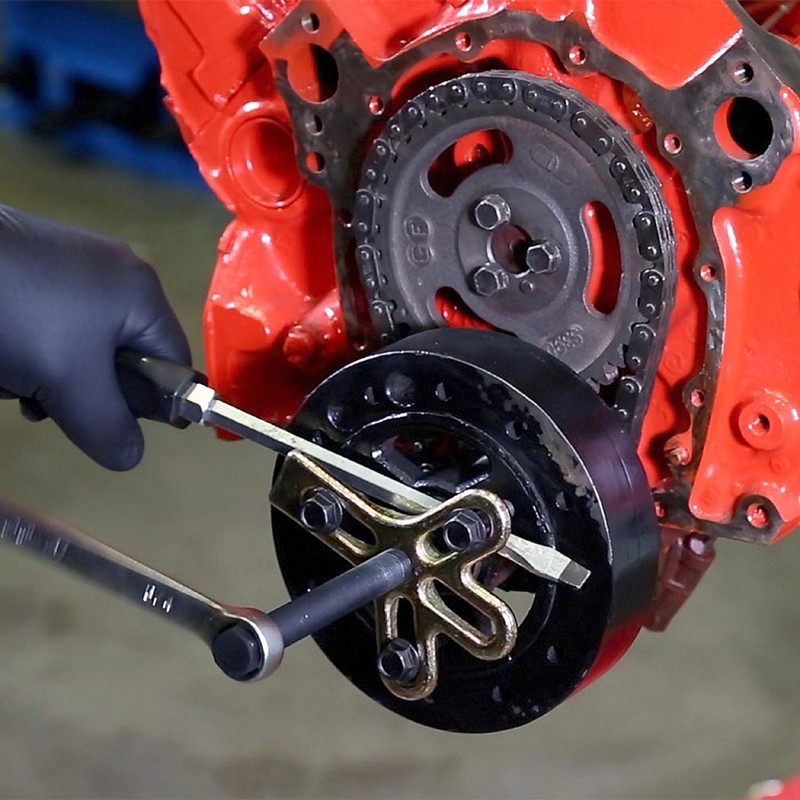 OEMTOOLS 37187 Harmonic Balancer Puller Kit - Heat-Treated Steel Puller