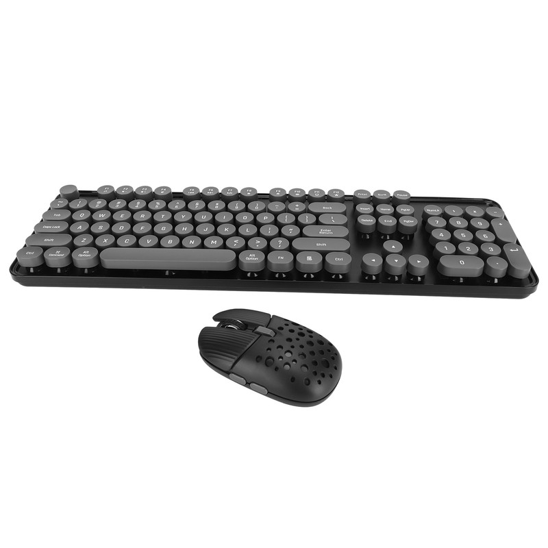 Wireless Keyboard and Mouse Combo Pure Color Retro 2.4G Wireless