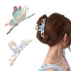 Pack of 2 Butterfly Hair Clips Kraeoke Coloured Hair Clips