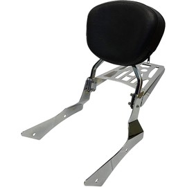 Sissy Bar Backrest & Luggage Rack for 00-06 Honda Shadow Spirit VT750DC Chain Drive - Contoured
