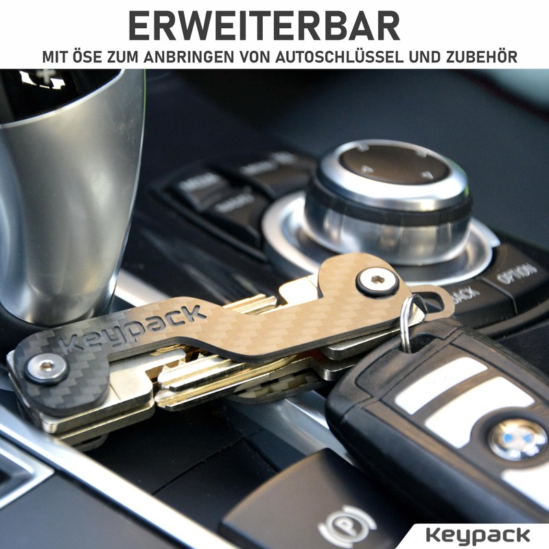 KEYPACK Key Organiser made of extra light carbon for up