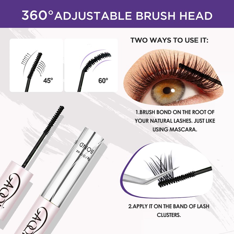 GAQQI Lash Bond and Seal + Bond and Remover Set,