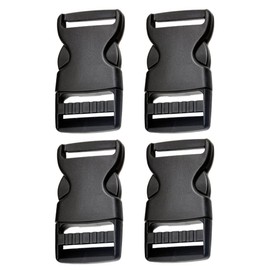 4pcs Schnalle- Double Side Release Schnallen - Steckverschluss Kunststoff Klickverschluss Klippverschluss Steckschließer Steckschnalle Ersatzschnalle Buckle Rucksack Klippverschlüsse für Rucksack 50mm
