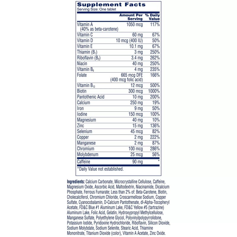 One A Day Energy Multivitamin Tablets, Multivitamins for Men &
