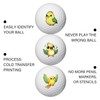 PLIGREAT Cute Birds Golf Ball Markers, Yellow Birds Marking Stickers