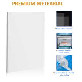 ANNWAH 10Pcs Dental Vacuum Forming Splint Sheets, Thermoforming Materials for Vacuum Forming Machine 5'' x 5''(Soft,2.0mm)