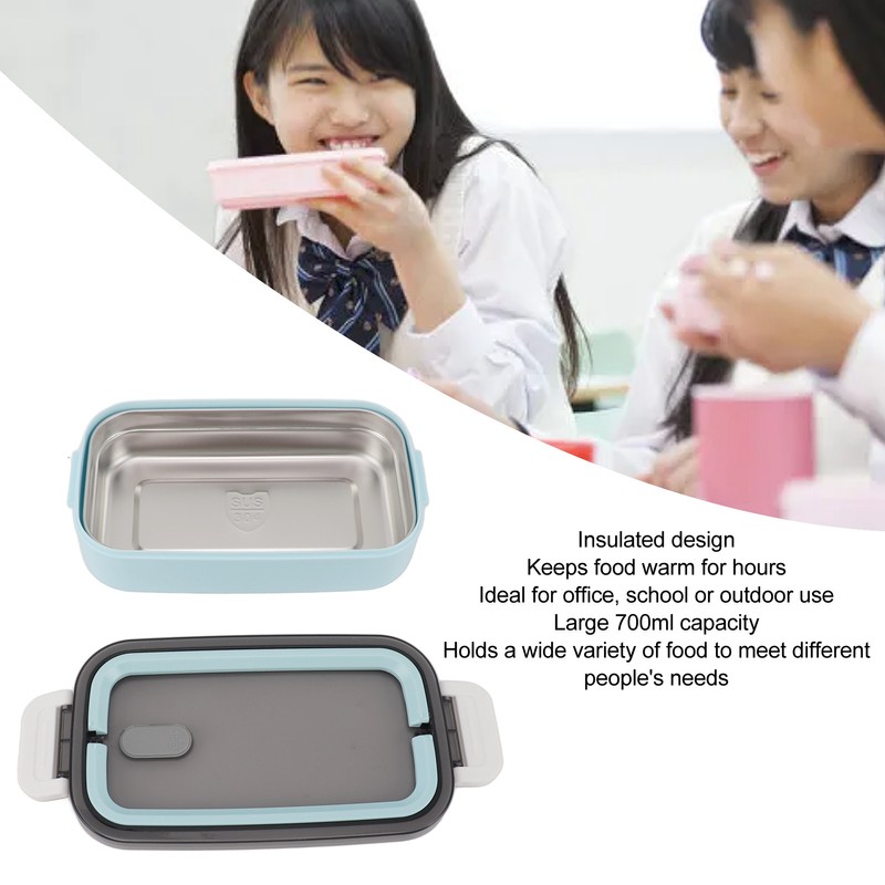 Lunch Food Container 304 Stainless Steel Insulated Leakproof Bento Box