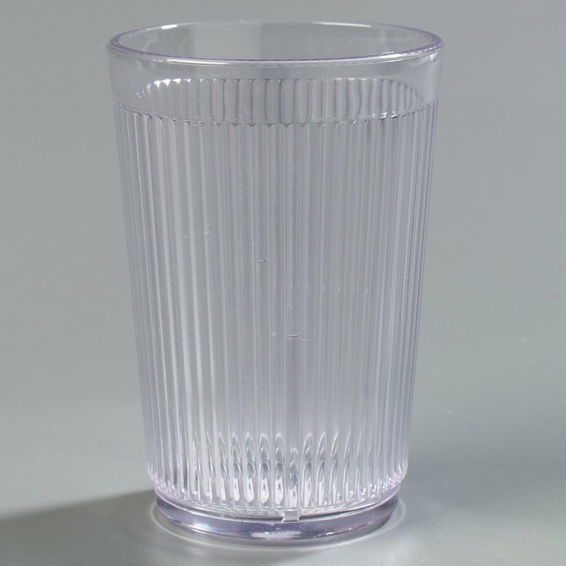 Carlisle 400807 Crystalon Stackable SAN Tumbler, 8.3 oz. Capacity, Clear