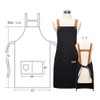 deoway Apron, Adjustable Length, Women's, Apron, Men's, Stylish, H-Shaped, Cafe