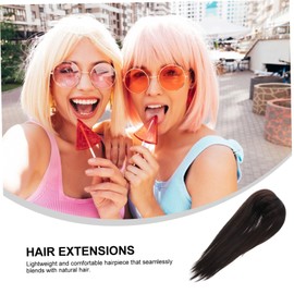 Baluue 3pcs Wiglet Hairpiece for Women Natural Hair Topper Clip Extension for Thinning Hair Deep Lightweight Comfortable Seamless Design for Everyday Wear