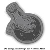 Azeeda A8 'Potion Bottle' Unmounted Rubber Stamp (RS00039475)