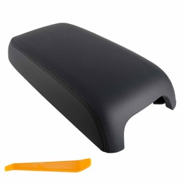ILONPA Black Center Console Lid Cover Armrest Box Cover Compatible with 2011-2023 Dodge Charger, 2011-2023 Chrysler 300