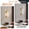 BOKT Mid Century Modern 1-Light Wall Mounted Light Brushed Gold