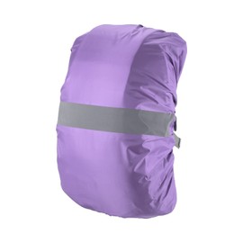 PATIKIL 65-75L Waterproof Backpack Rain Cover, Non-Slip Backpack Cover with Reflective Strap Stay Dry for Hiking, Camping, Hunting, XL, Purple
