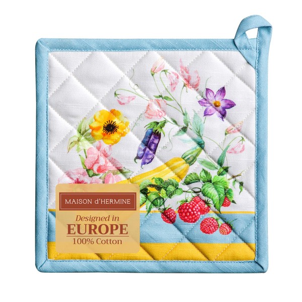Maison d' Hermine Potholders 100% Cotton 8"x8" Easter Hotpads Heat