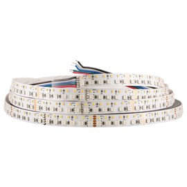 iluminize Colour & White Pro LED Light Strip, 24 V, 7.2 W/m, 12 mm, Cut Every 5 cm, RGBW Double Row (2700 K IP20)