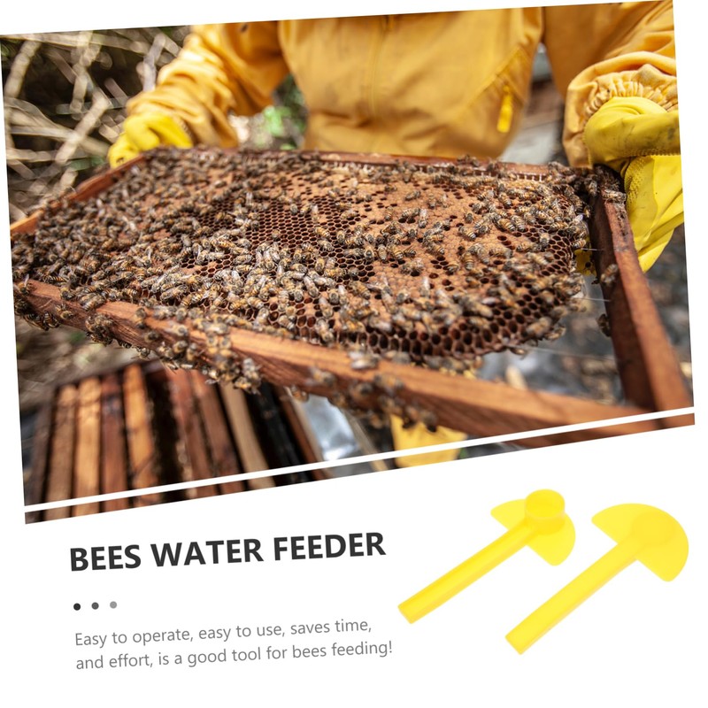 Mipcase 10Pcs Beehive Water Dispenser Honeycomb Entrance Feeder Portable Bee