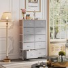 WLIVE Tall Dresser for Bedroom with 10 Drawers, Chest of